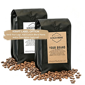 Custom Kraft Labels for Coffee Packaging