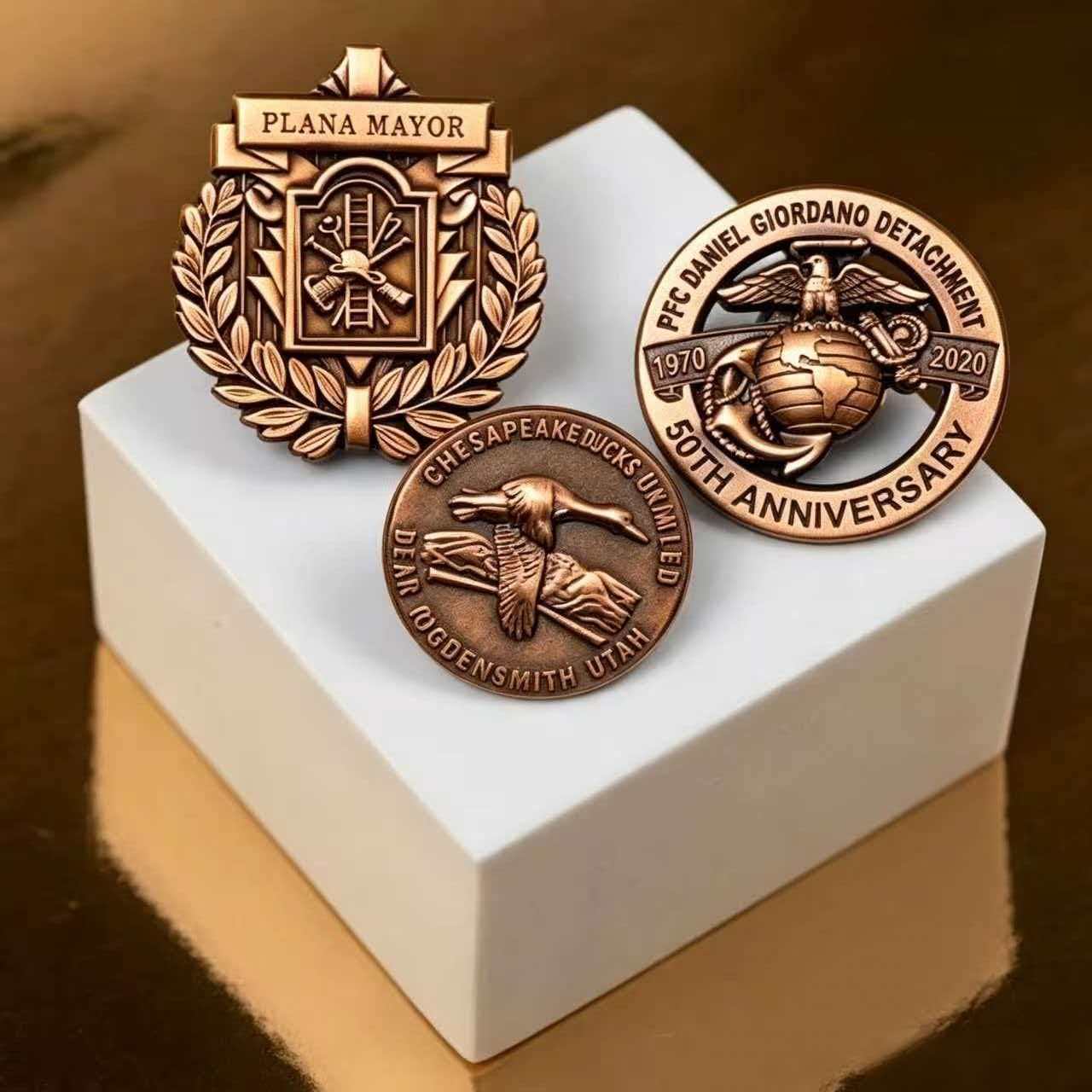 3D Cast Commemorative Pins