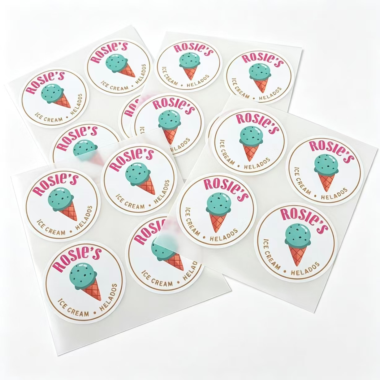 Custom PP Labels for Ice Cream Tubs