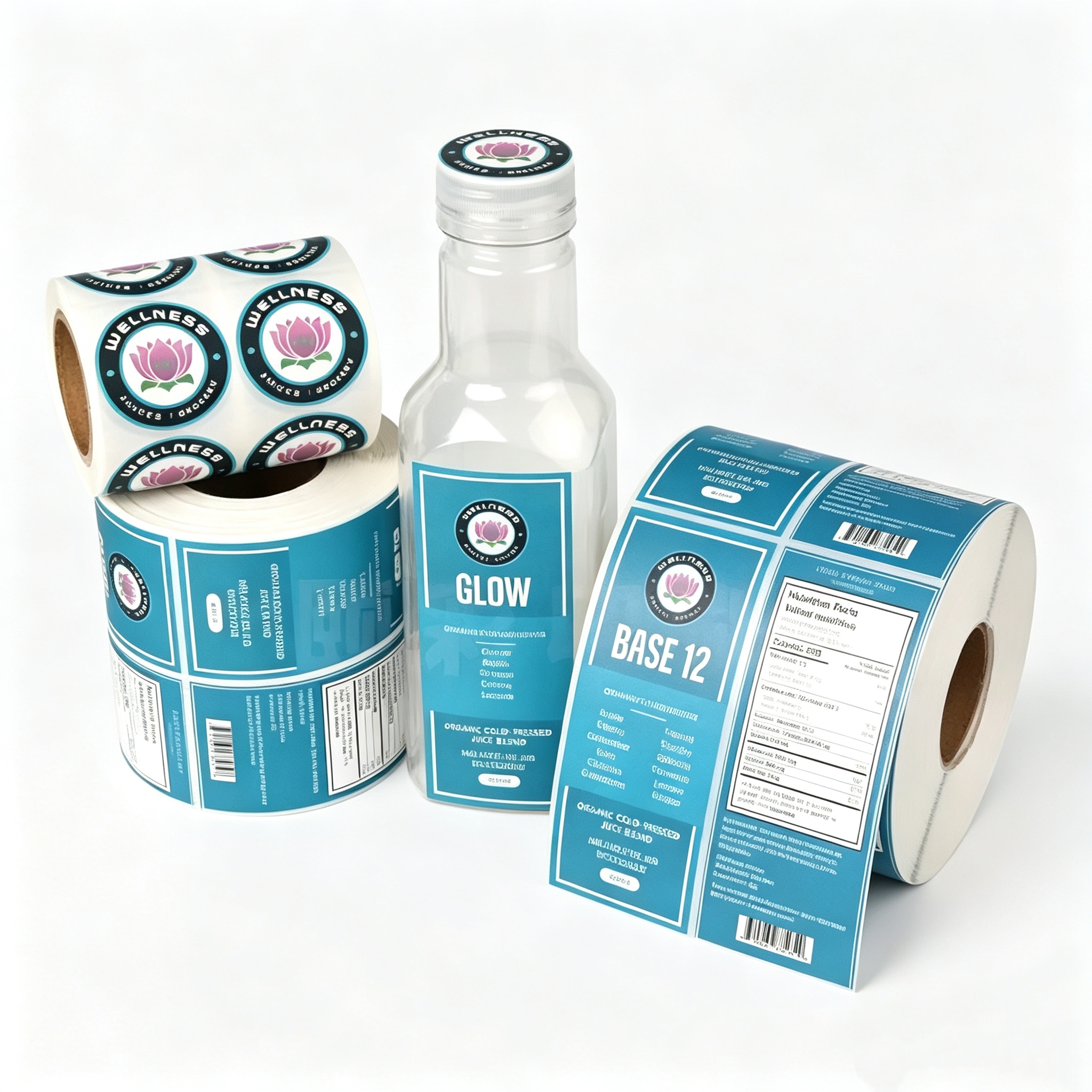Custom Synthetic Labels for Beverage Bottles