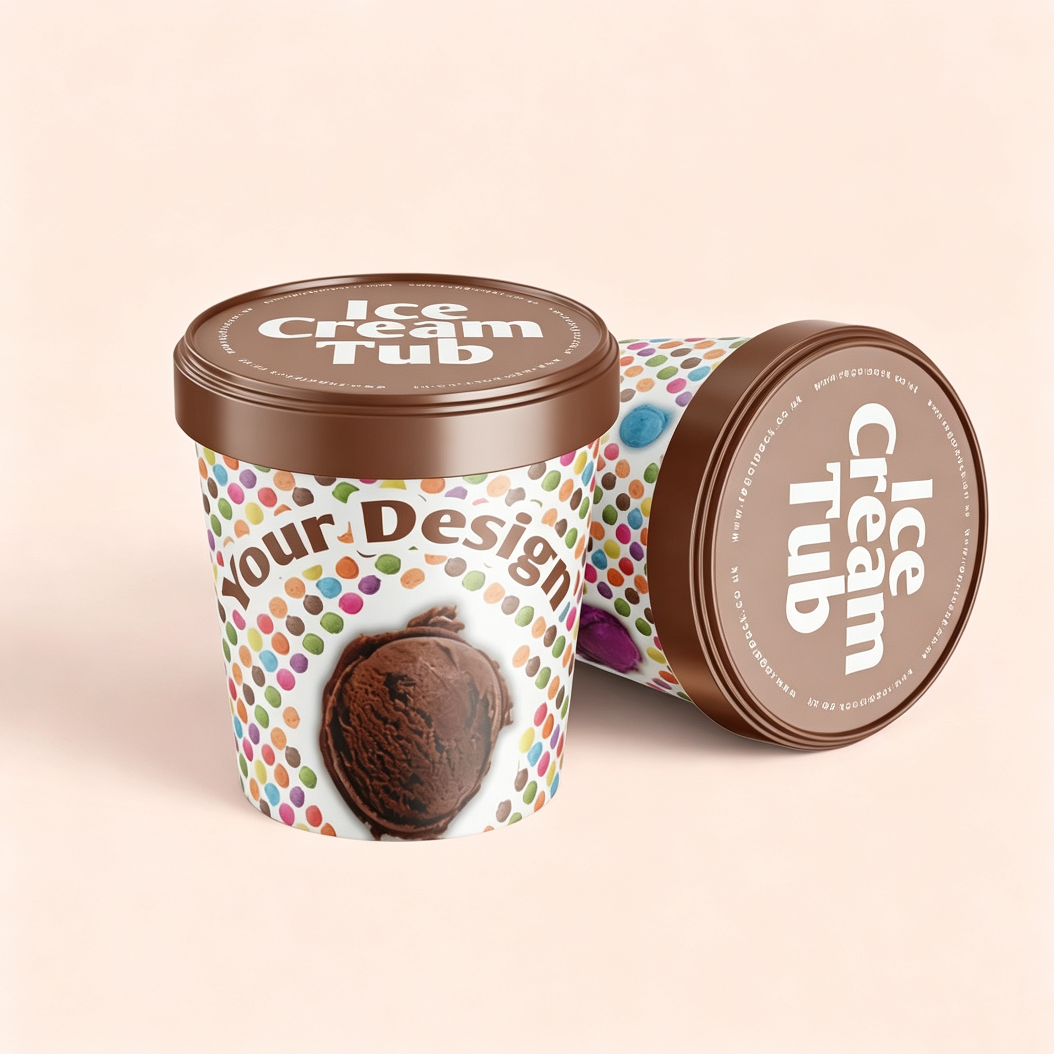Custom PP Labels for Ice Cream Tubs