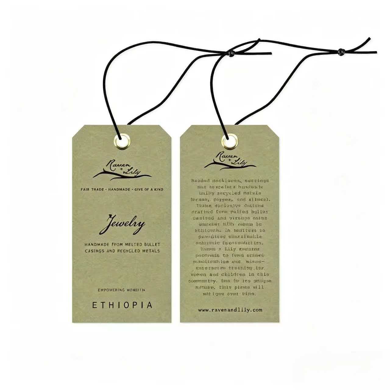 Custom Jewelry Hang Tags