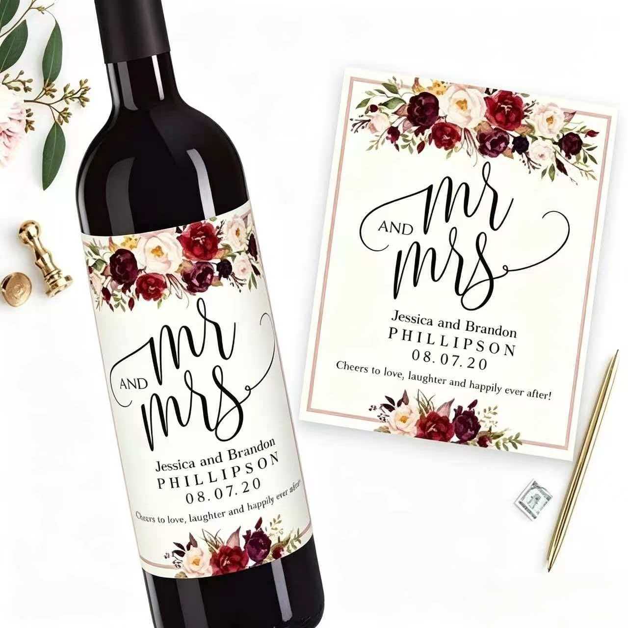 Wedding Custom Wine Labels