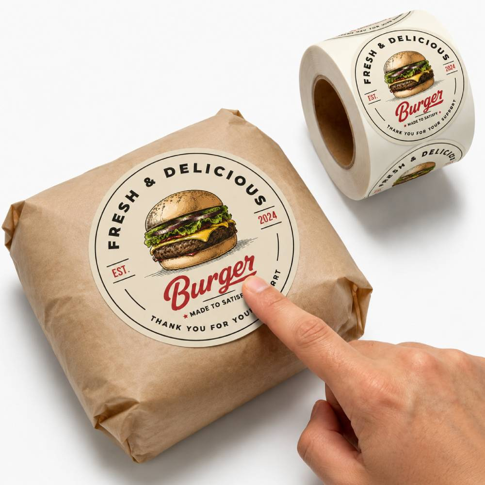 Custom Food Packaging Roll Labels