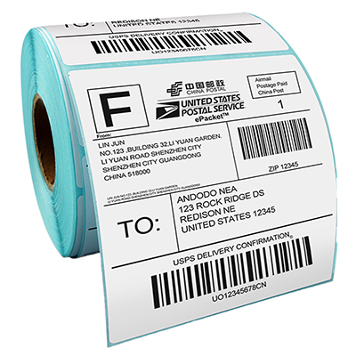 Custom Shipping Roll Labels