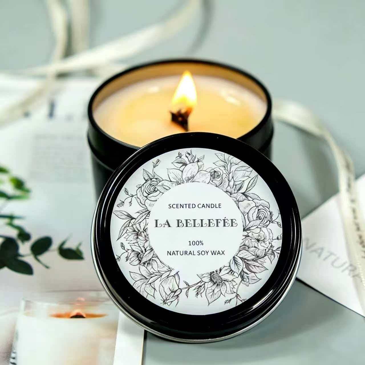 Soy Wax Candle Tin Labels