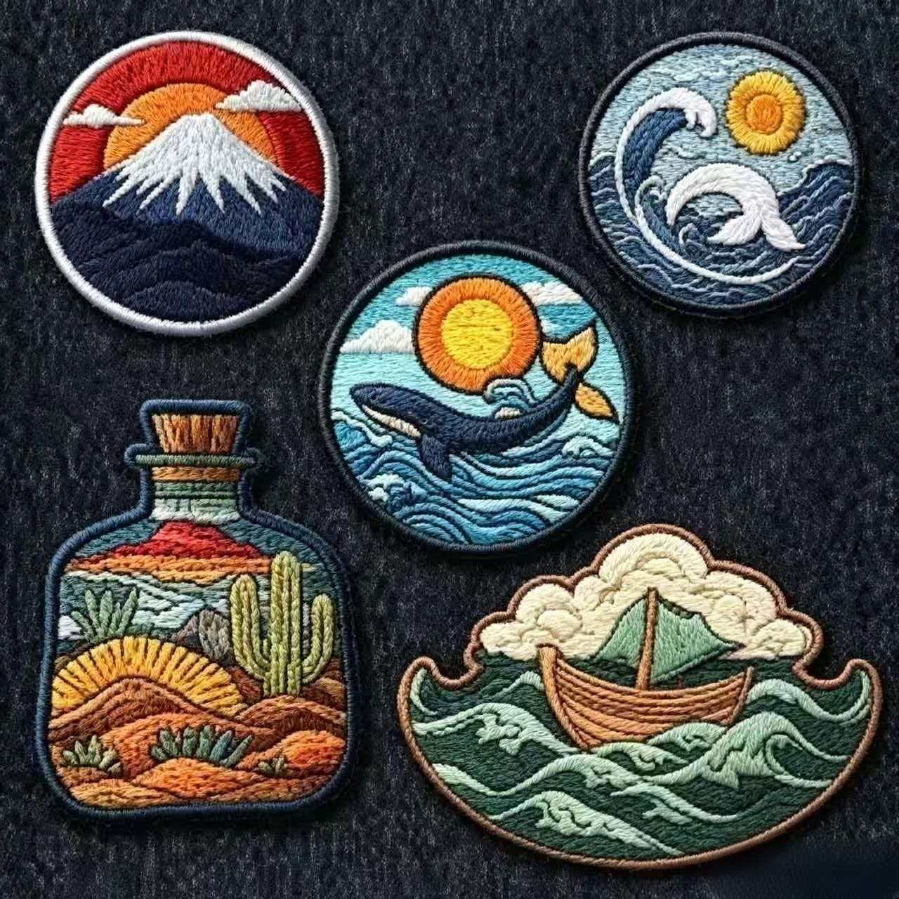 Custom Embroidered Shape Sew On Patches