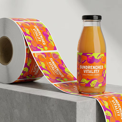 Custom Beverage Roll Labels