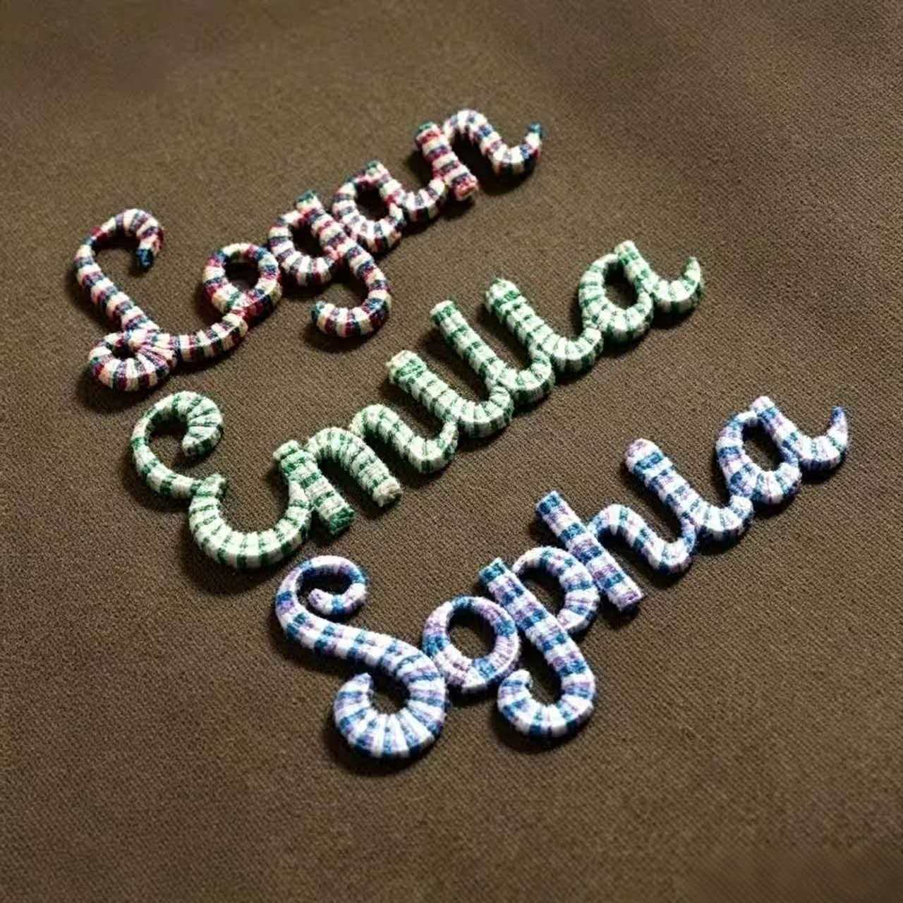 Custom Iron On Name Patches