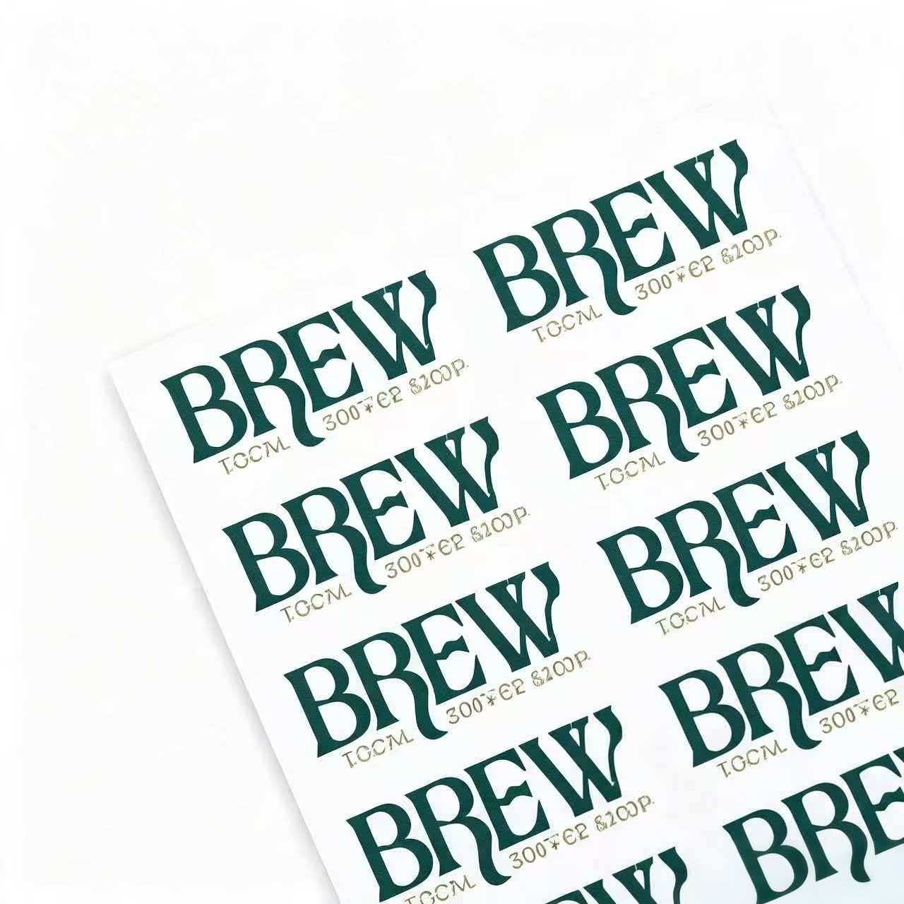White Vinyl Permanent Decal Labels