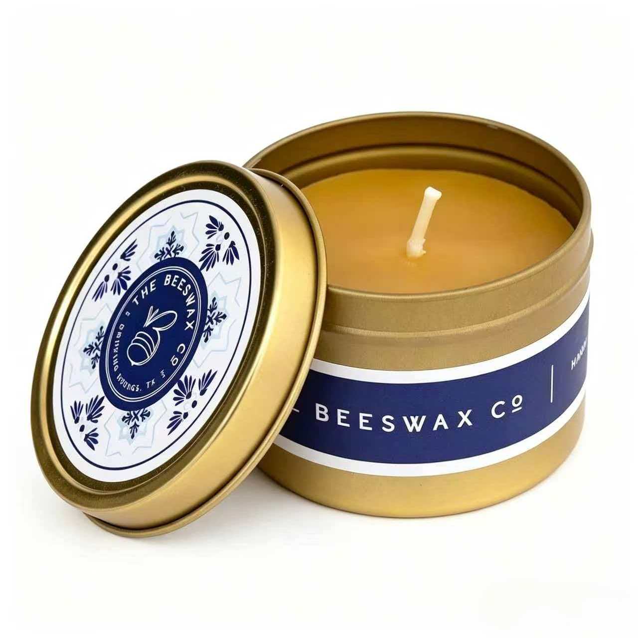 Beeswax Candle Tin Labels