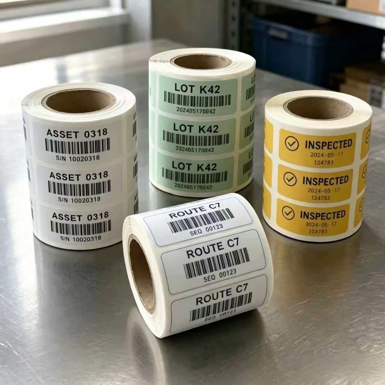 Permanent Adhesive Labels