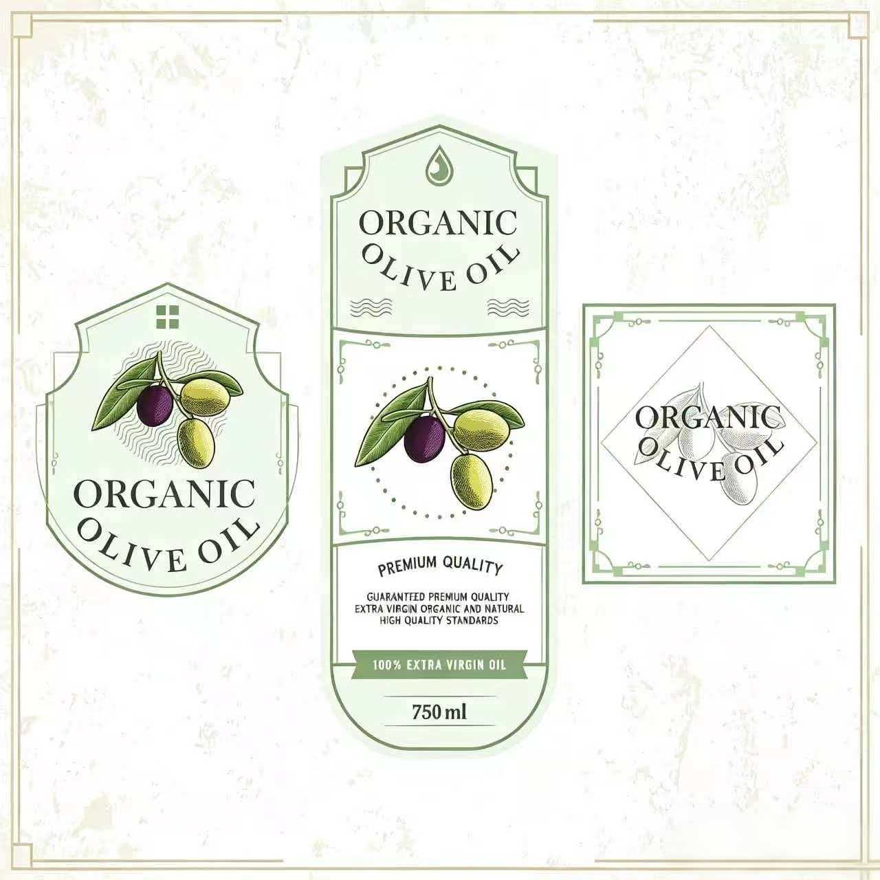 Extra Virgin Olive Oil Labels 