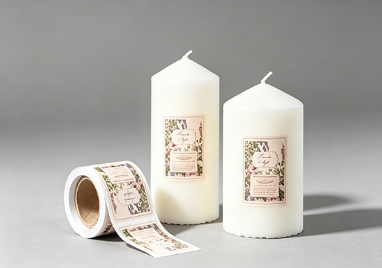 Custom Candle Labels for Heat Wax and Adhesion