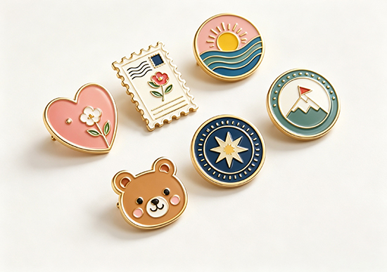 custom metal pins on lapels, bag straps, and jacket collars custom metal pins on lapels, bag straps, and jacket collars
